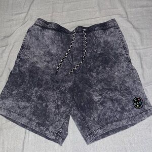 Maui Black Tie-Dye Shorts